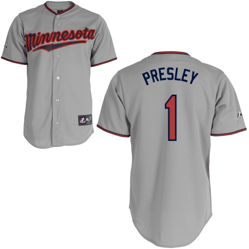 Alex Presley #1 mlb Jersey-Minnesota Twins Women's Authentic Road Gray Cool Base Baseball Jersey